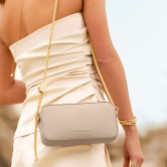 Photograph: Katie Loxton Remi Light Taupe Slider Chain Crossbody Bag