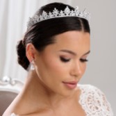 Photograph: Kensington Sparkling CZ Crystal Bridal Crown