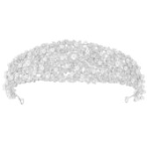 Photograph: Martinique Statement Crystal and Pearl Bridal Crown