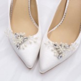 Photograph: Mystique Pearl and Crystal Spray Shoe Clips