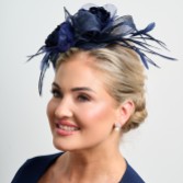 Fotograf: Navy Floral Feather Wedding Fascinator