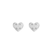 Photograph: Olivia Burton Boucles d'oreilles cœur en cristal argenté