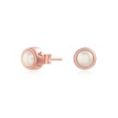 Photograph: Olivia Burton Boucles d'oreilles classiques en or rose et perles