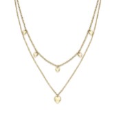 Photograph: Olivia Burton Collier à double chaîne en plaqué or avec mini-cœur