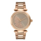 Photograph: Olivia Burton Floral 34mm Rose Gold Bracelet Watch with Crystal Detail