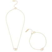 Photograph: Olivia Burton Gold Heart Necklace and Bracelet Jewellery Set