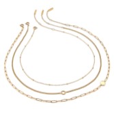 Fotograf: Olivia Burton Illusion Gold Stacking Halskette Set