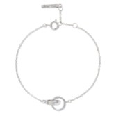 Fotograf: Olivia Burton Klassisches Silber Interlink Zierliches Kettenarmband