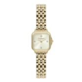 Fotograf: Olivia Burton Mini Grosvenor 20mm Armbanduhr in Elfenbein und Gold