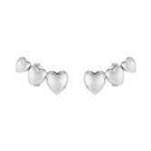 Photograph: Olivia Burton Mini Heart Silver Tone Stud Earrings