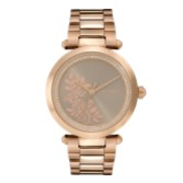 Photograph: Olivia Burton Montre-bracelet Floral 34 mm en or rose avec détails en cristal