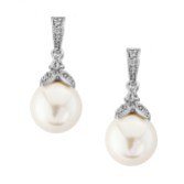 Photograph: Opulence Pearl Wedding Earrings (Silver)