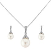Photograph: Opulence Pearl Wedding Jewelry Set (Silver)