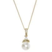 Photograph: Opulence Pearl Wedding Pendant Necklace (Gold)