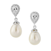 Photograph: Paloma Boucles d'oreilles mariage en perles (argent)