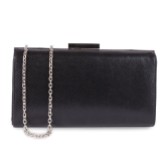 Photograph: Paradox London Doria Black Shimmer Box Clutch Bag