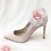 Photograph: Perfect Bridal Apple Pink Flower Shoe Clips