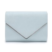 Photograph: Perfect Bridal Bea Blue Suede Envelope Clutch Bag