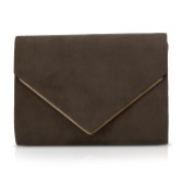 Photograph: Perfect Bridal Bea Olive Green Suede Envelope Clutch Bag