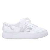 Photograph: Perfect Bridal Codie Ivory Floral Lace Platform Sneakers