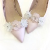 Photograph: Perfect Bridal Damson Crystal Blossom Shoe Clips