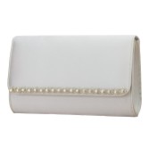 Photograph: Perfect Bridal Dee Dyeable Ivory Satin and Diamante Clutch Bag