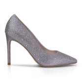 Photograph: Perfect Bridal Electra Silver Crystal Embellished High Heel Court Shoes
