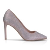 Photograph: Perfect Bridal Electra Taupe Crystal Embellished High Heel Court Shoes