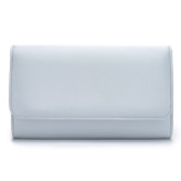 Fotograf: Perfect Bridal Evie Blaue Satin Clutch Tasche