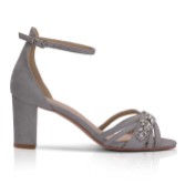 Photograph: Perfect Bridal Frankie Stone Suede Crystal Strappy Block Heel Sandals (Sandales à talon bloc en daim)