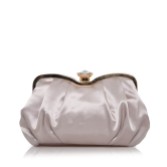 Photograph: Perfect Bridal Ginger Taupe Satin Clutch Bag with Crystal Clasp