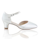 Photograph: Perfect Bridal Ingrid Dyeable Ivory Satin Two Part Court Shoes