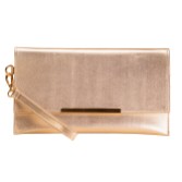 Photograph: Perfect Bridal Kayla Gold Faux Leather Wristlet Bag