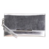 Photograph: Perfect Bridal Kayla Silver Faux Leather Wristlet Bag