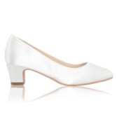 Fotografia: Perfect Bridal Melanie - Scarpe con tacco a blocco in raso color avorio (misura ampia)