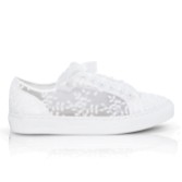 Photograph: Perfect Bridal Oakley Ivory Embroidered Lace Wedding Sneakers