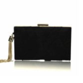 Photograph: Perfect Bridal Pochette Anise en daim noir