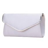 Photograph: Perfect Bridal Sandi Blue Satin and Silver Leather Envelope Clutch Bag