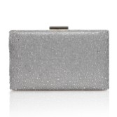 Photograph: Perfect Bridal Sorrel Silver Sparkly Diamante Box Clutch Bag