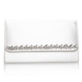 Photograph: Perfect Bridal Yvette Dyeable Ivory Satin and Crystal Clutch Bag