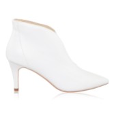 Photograph: Perfect Bridal Zara Ivory Leather Pointed Toe V Front Wedding Boots