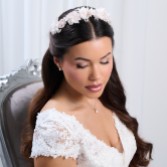 Photograph: Petula Blush Flowers and Pearl Bridal Headband