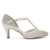 Fotografia: Rainbow Club Cordelia - Scarpe da sposa a T in raso color avorio tingibili