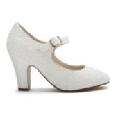 Photograph: Rainbow Club Madeline Dyeable Ivory Lace Mary Jane Wedding Shoes (chaussures de mariage en dentelle ivoire)