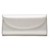 Fotografia: Rainbow Club Pochette da sposa Viki color avorio in raso e glitter argento