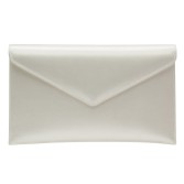 Photograph: Rainbow Club Pochette enveloppe en satin ivoire teintable Hattie