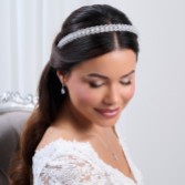 Photograph: Santorini Pearl and Crystal Wedding Headband