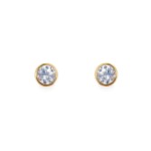 Photograph: Sarah Alexander Envy - Boucles d'oreilles en or avec solitaire en cristal