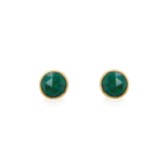 Photograph: Sarah Alexander Muse Cloudy Green Kyanite Solitaire Stud Earrings
