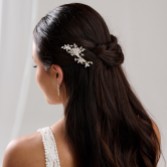 Photograph: Sierra Gold Floral Crystal Wedding Hair Clip